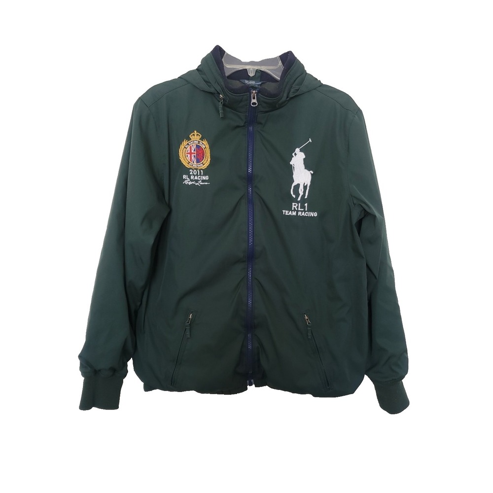 Polo Ralph Lauren Team Racing Jacket Green 2011 RL Racing Big Pony XL 323138732